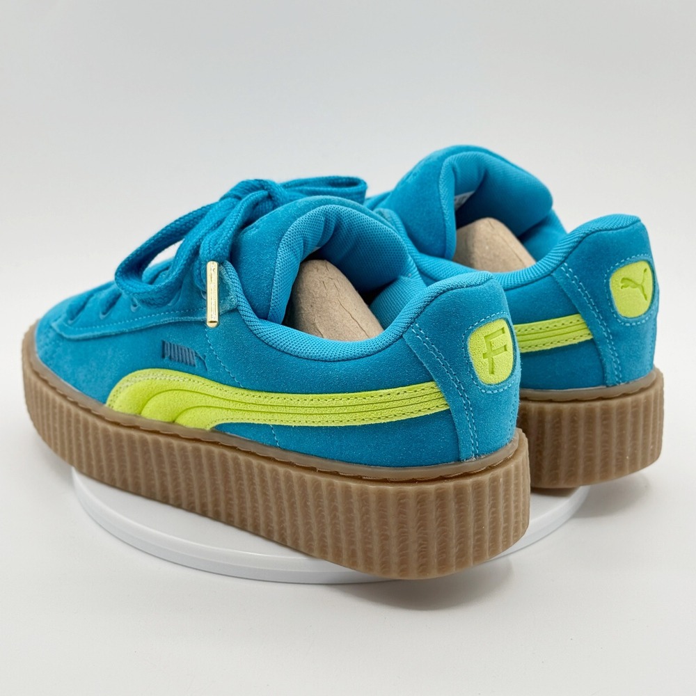 Puma Fenty X Puma Creeper Phatty Shoes Size 7.5 Womens Blue/Yellow NEW - Picture 11 of 13